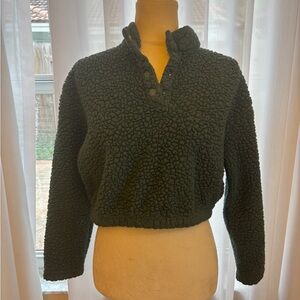 Cozy Green Sherpa Pullover